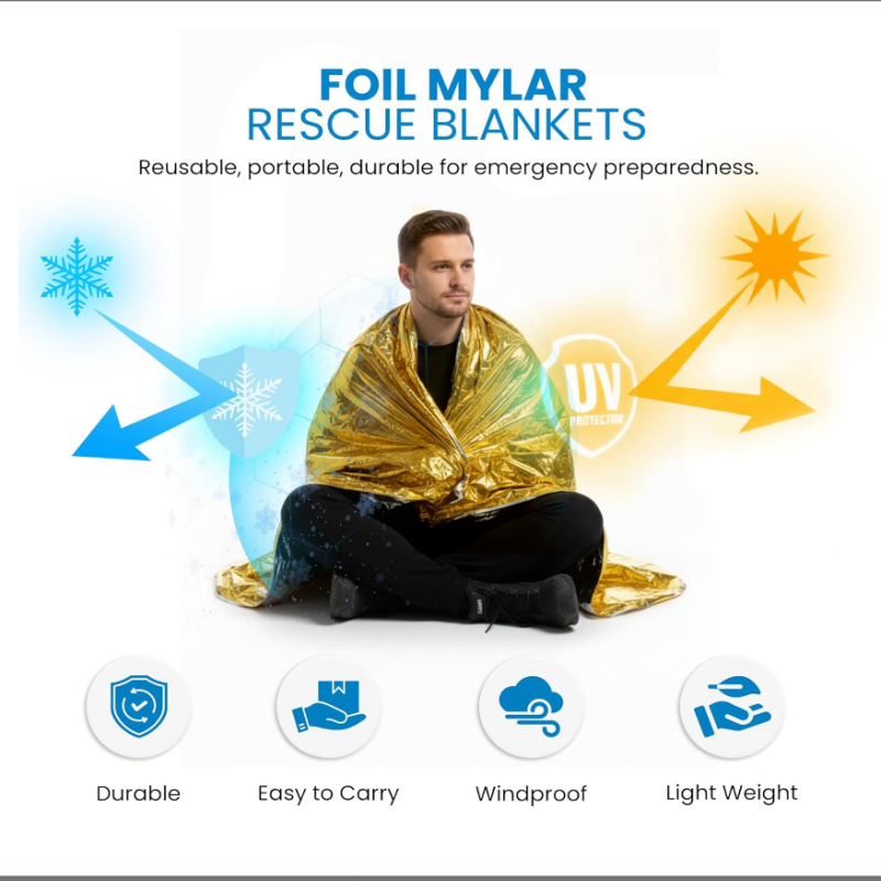 10 Pack Gold Reflective Emerge – Survival Blanket Reflective Bewertung und Preis