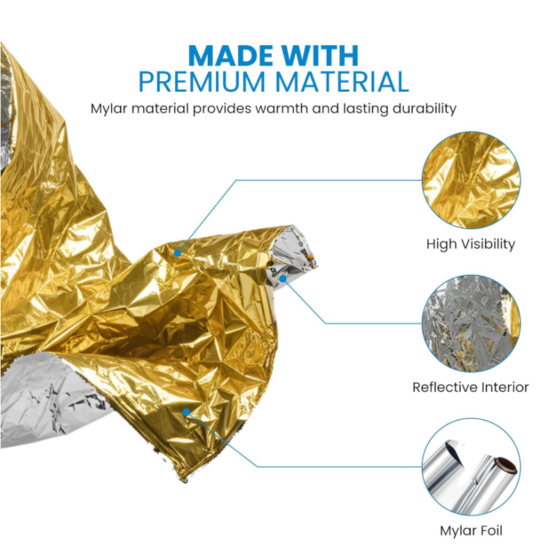 10 Pack Gold Reflective Emerge – Survival Blanket Reflective Bewertung und Preis