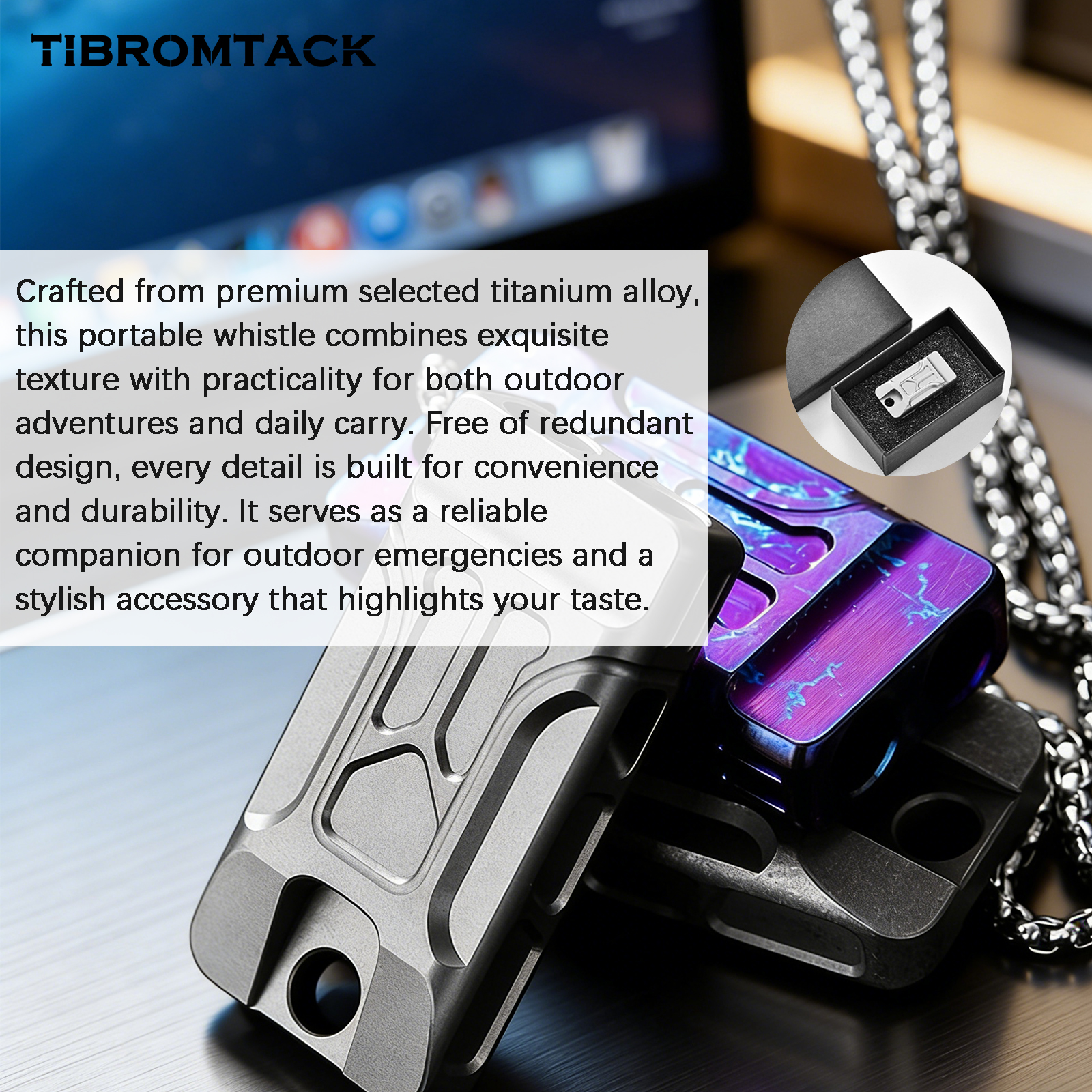 TIBROMTACK GR5 Titanium Emerge – Emergency Whistle Loud Bewertung und Preis