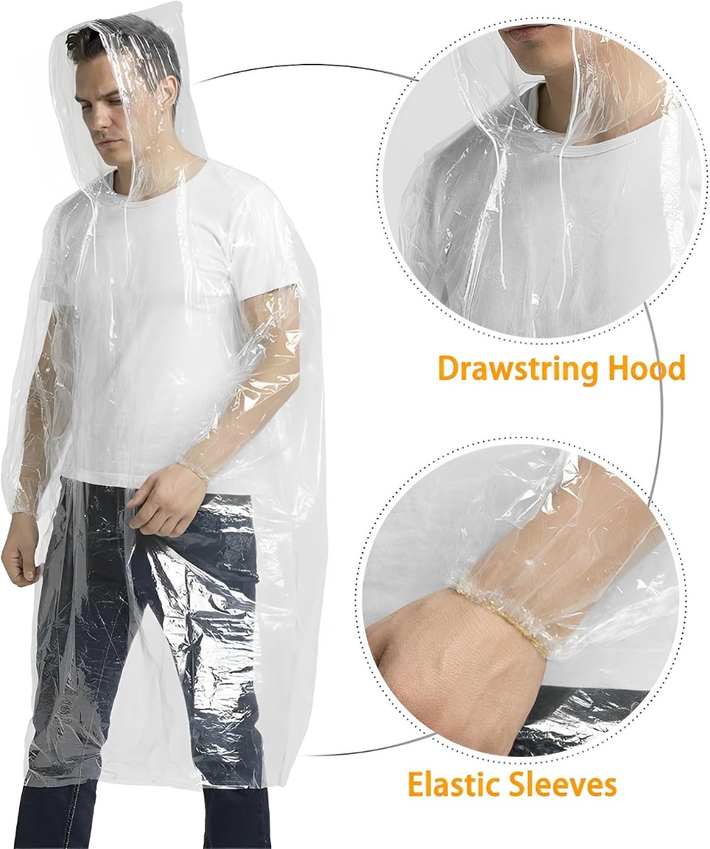 Clear Rain Ponchos for Adults  – Emergency Poncho Rain Bewertung und Preis