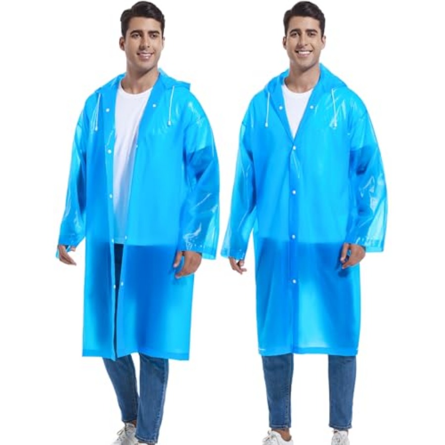 2-Pack Reusable Rain Ponchos f – Emergency Poncho Rain Bewertung und Preis