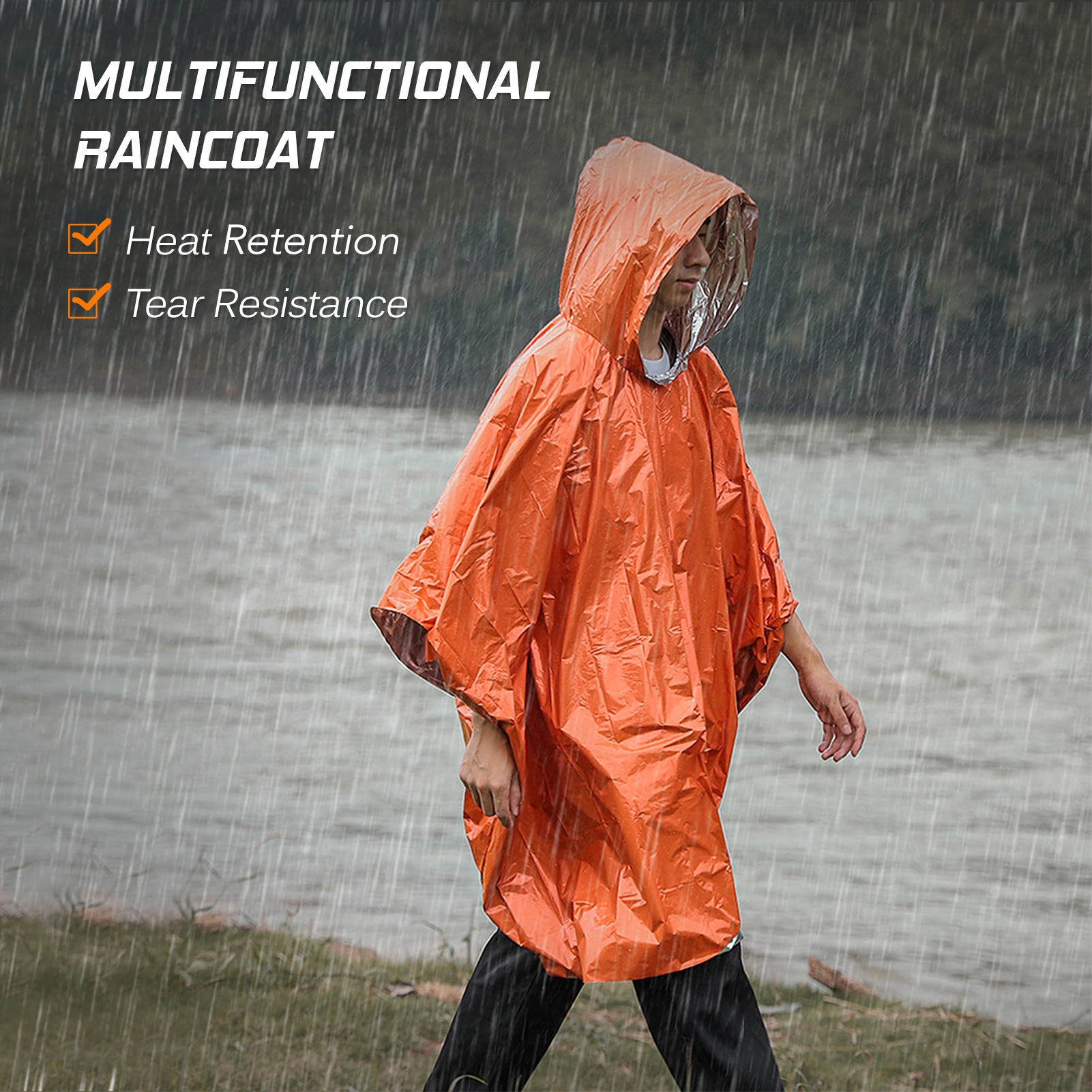 Emergency Rain Poncho Thermal  – Emergency Poncho Rain Bewertung und Preis