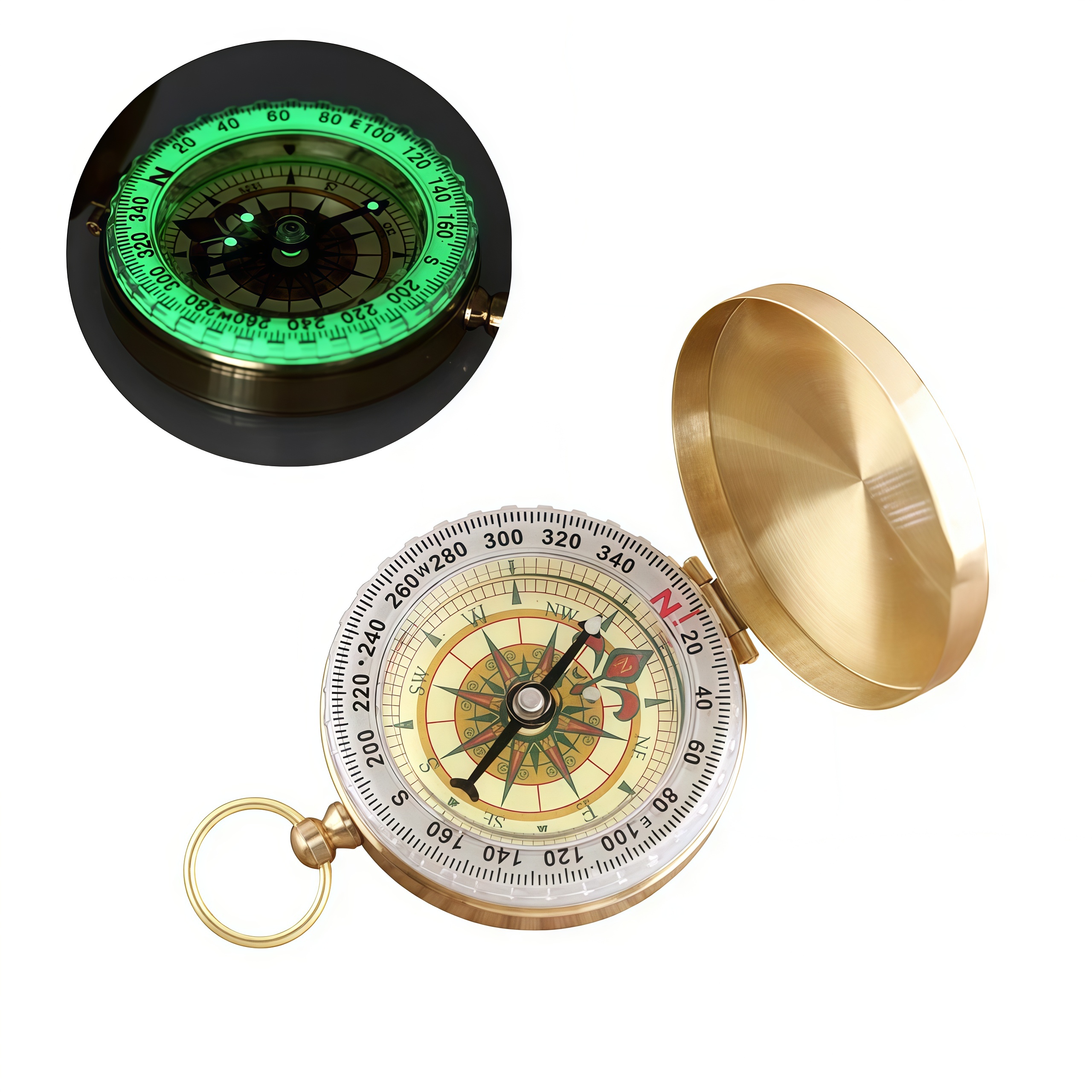Brass Outdoor Compass - Gold C – Compass Lensatic Bewertung und Preis