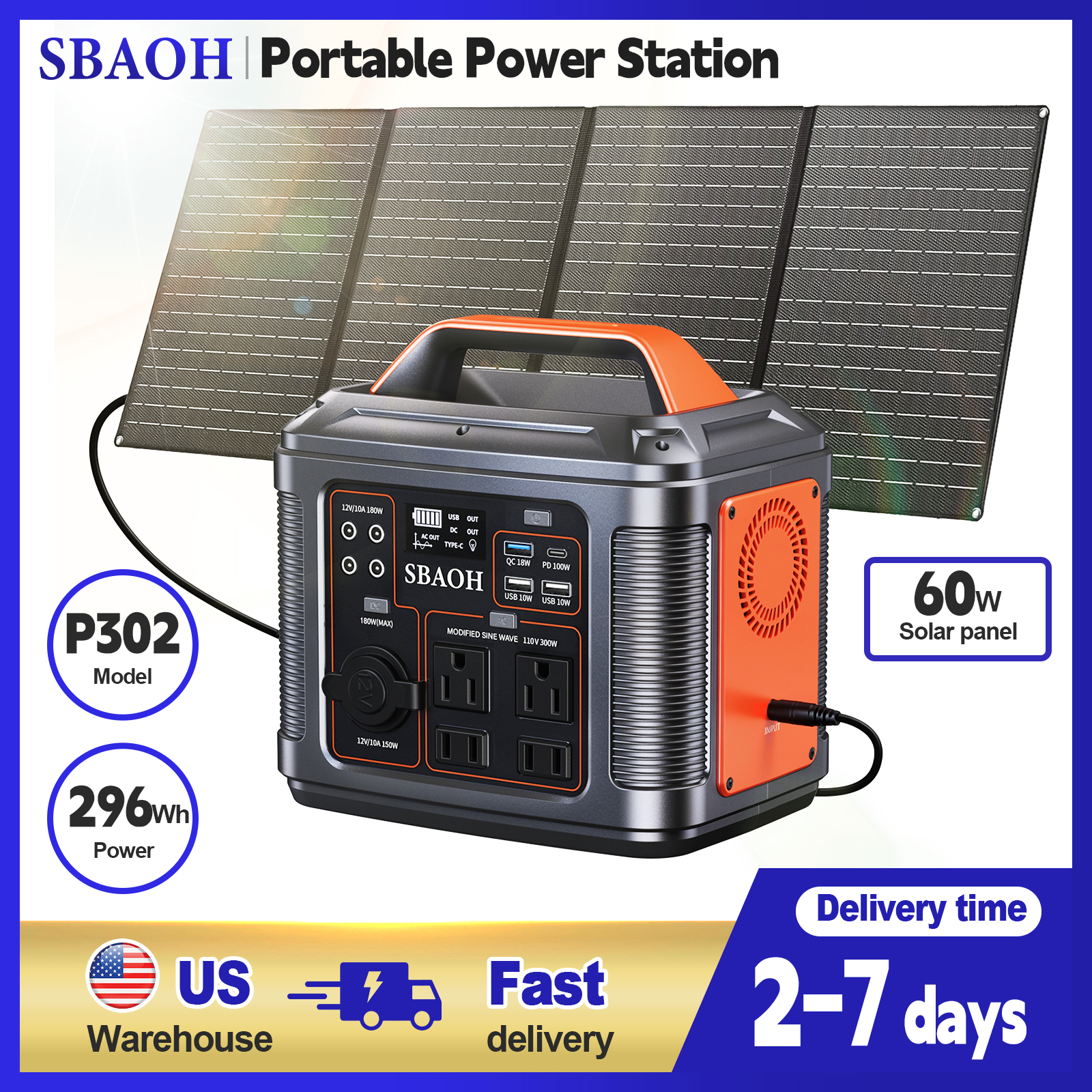 300W Portable Power Station, 2 – Solar Emergency Charger Bewertung und Preis