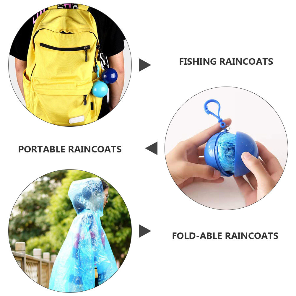 4Pcs Portable Waterproof Rain  – Emergency Poncho Rain Bewertung und Preis