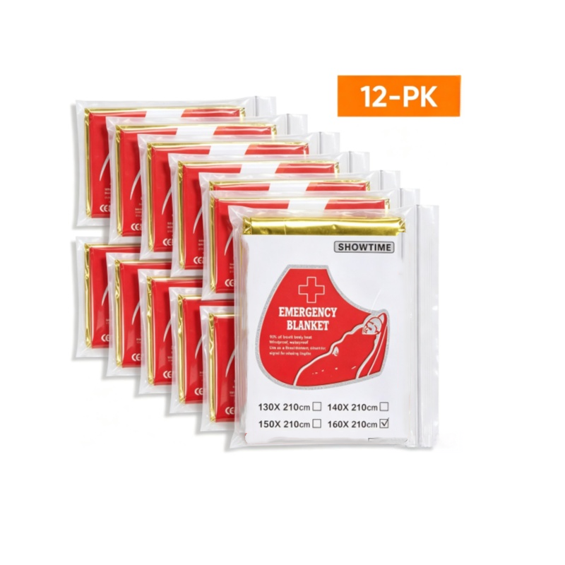 12PCS Large 160×210cm Gold Foi – Survival Blanket Reflective Bewertung und Preis