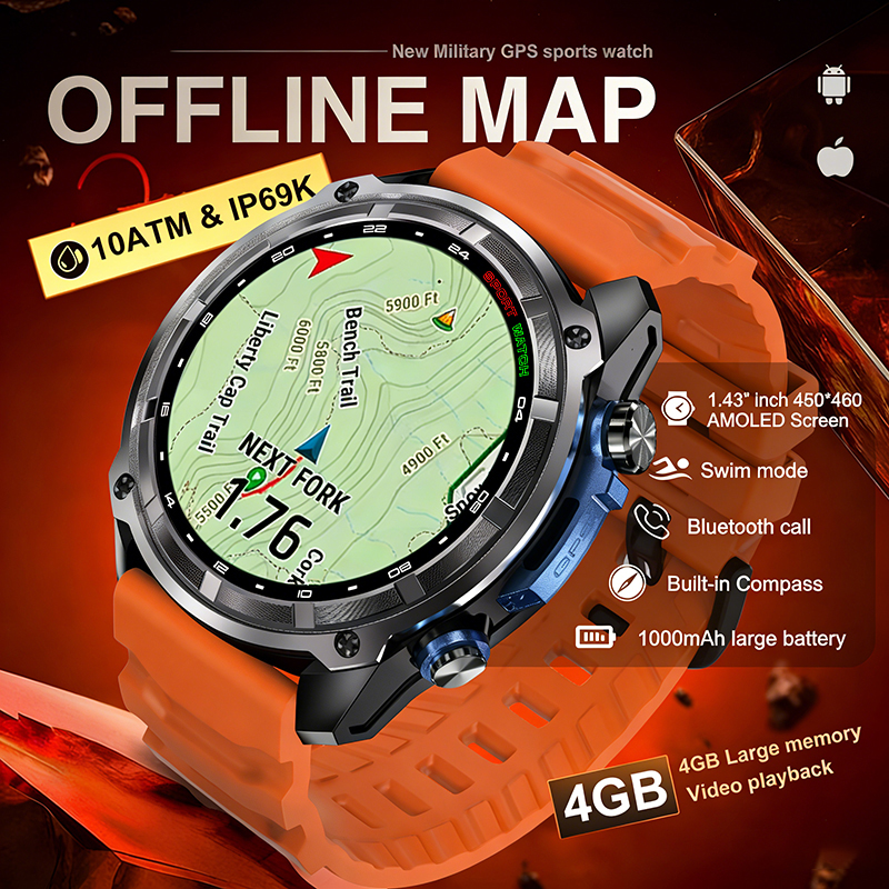 2026 Military GPS Smartwatch O – Compass Lensatic Bewertung und Preis