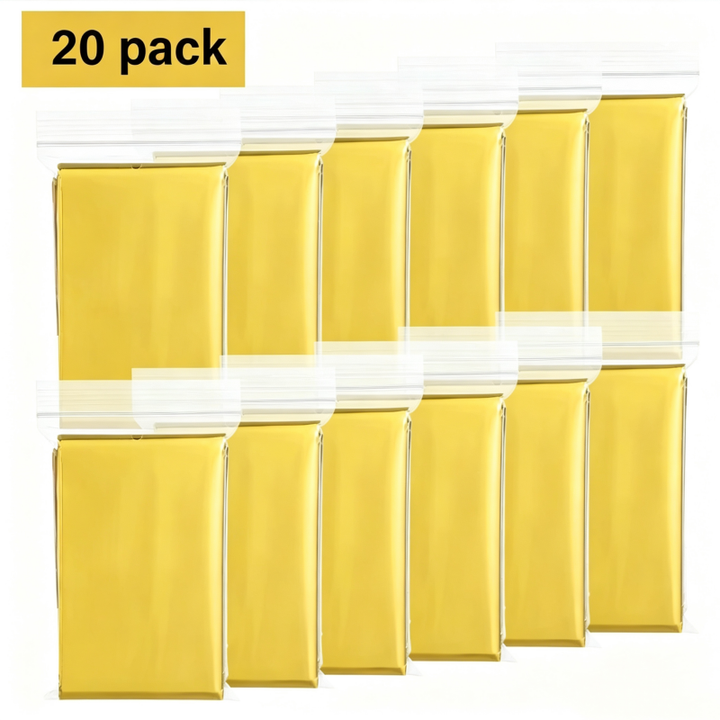 20PCS Unpacked Bulk Giant 83x6 – Survival Blanket Reflective Bewertung und Preis