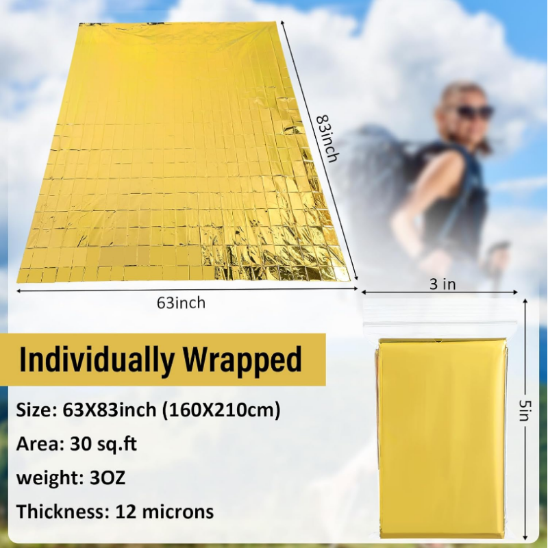 20PCS Unpacked Bulk Giant 83x6 – Survival Blanket Reflective Bewertung und Preis