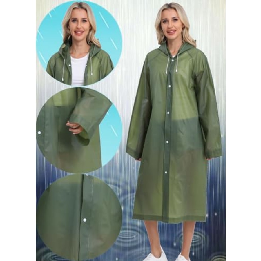 2-Pack Reusable Rain Ponchos f – Emergency Poncho Rain Bewertung und Preis